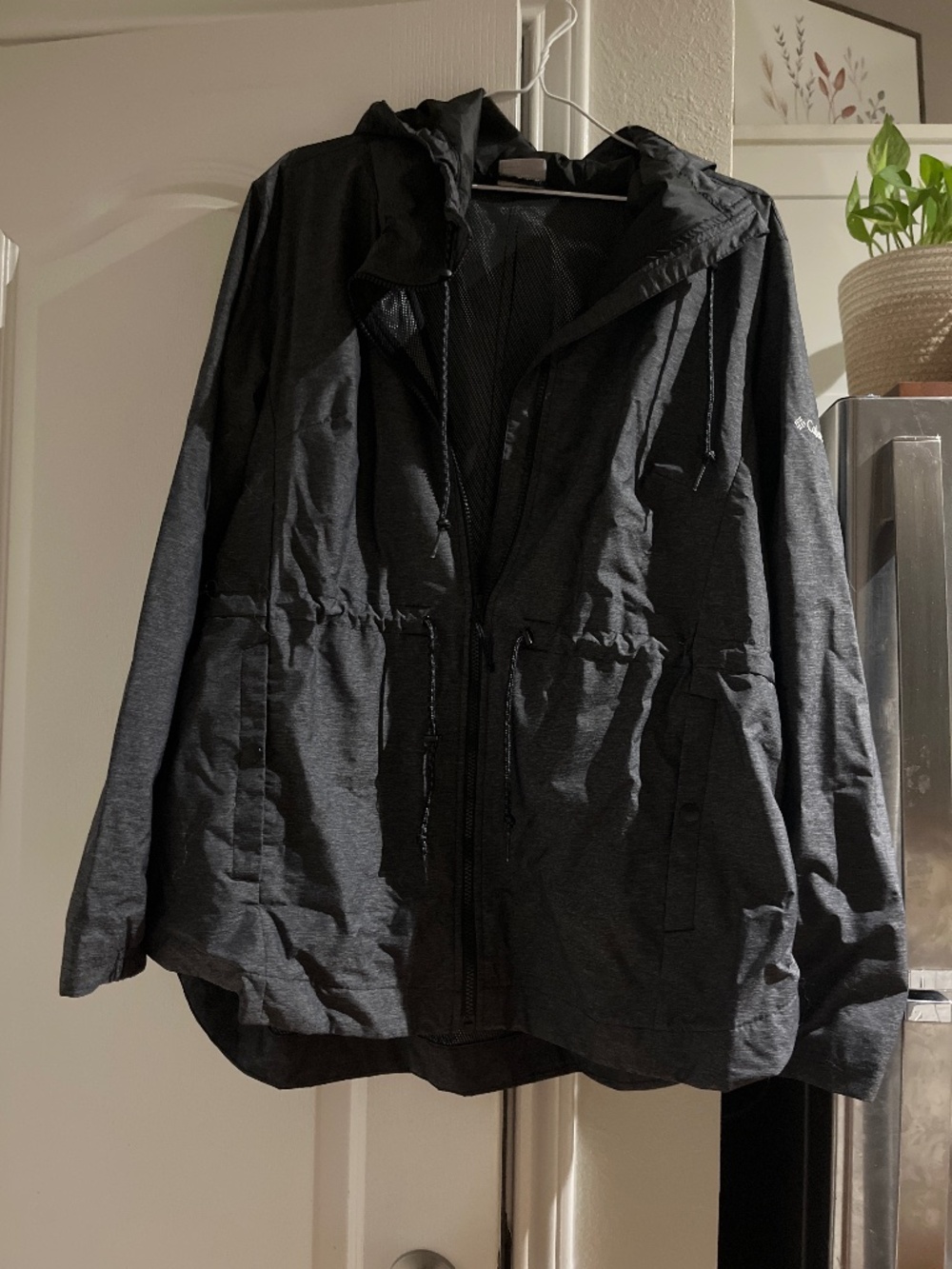 Women Columbia Jacket with Hood, size xl